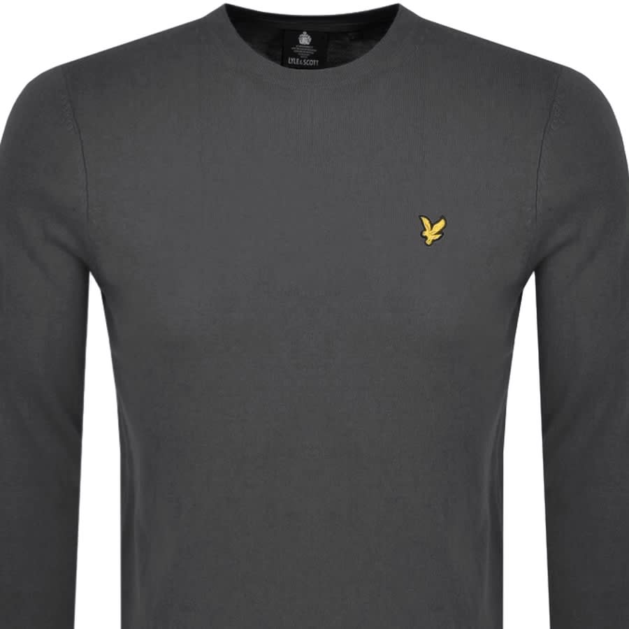Alternative Image for ProductLyle And Scott Crew Neck Merino Knit Jumper Grey2