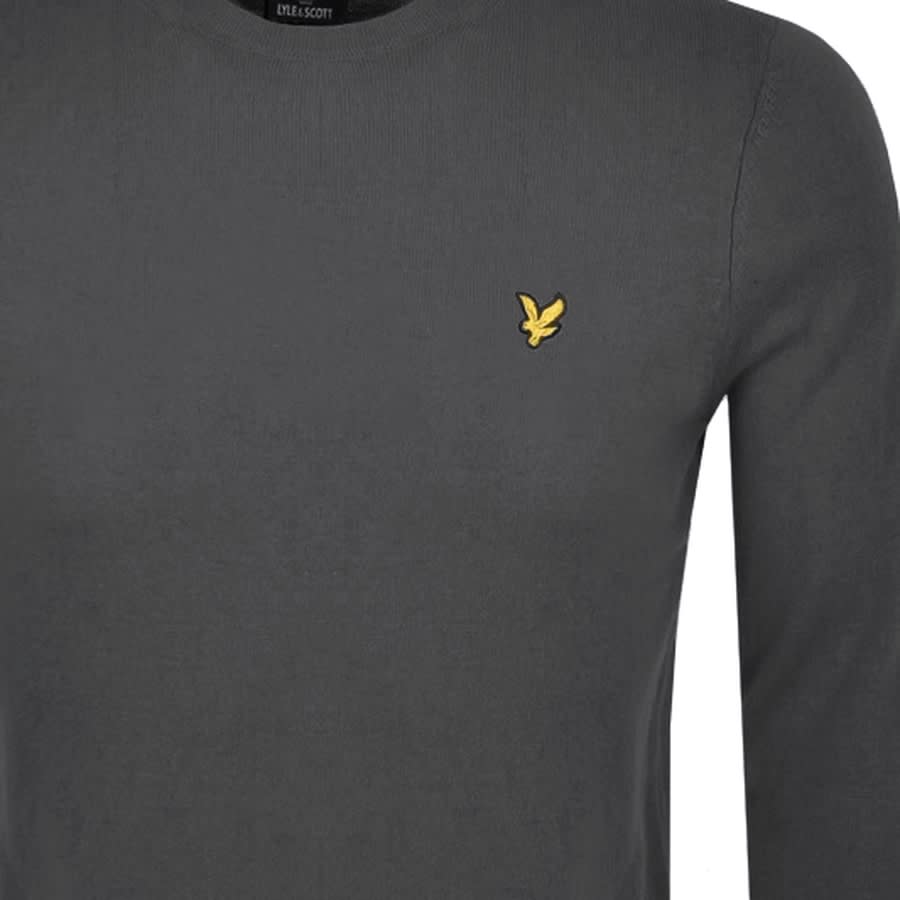 Alternative Image for ProductLyle And Scott Crew Neck Merino Knit Jumper Grey3
