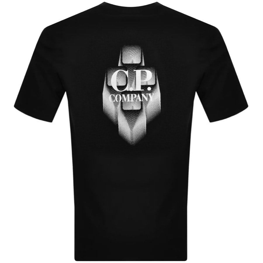 Alternative Image for ProductCP Company Jersey Logo T Shirt Black3