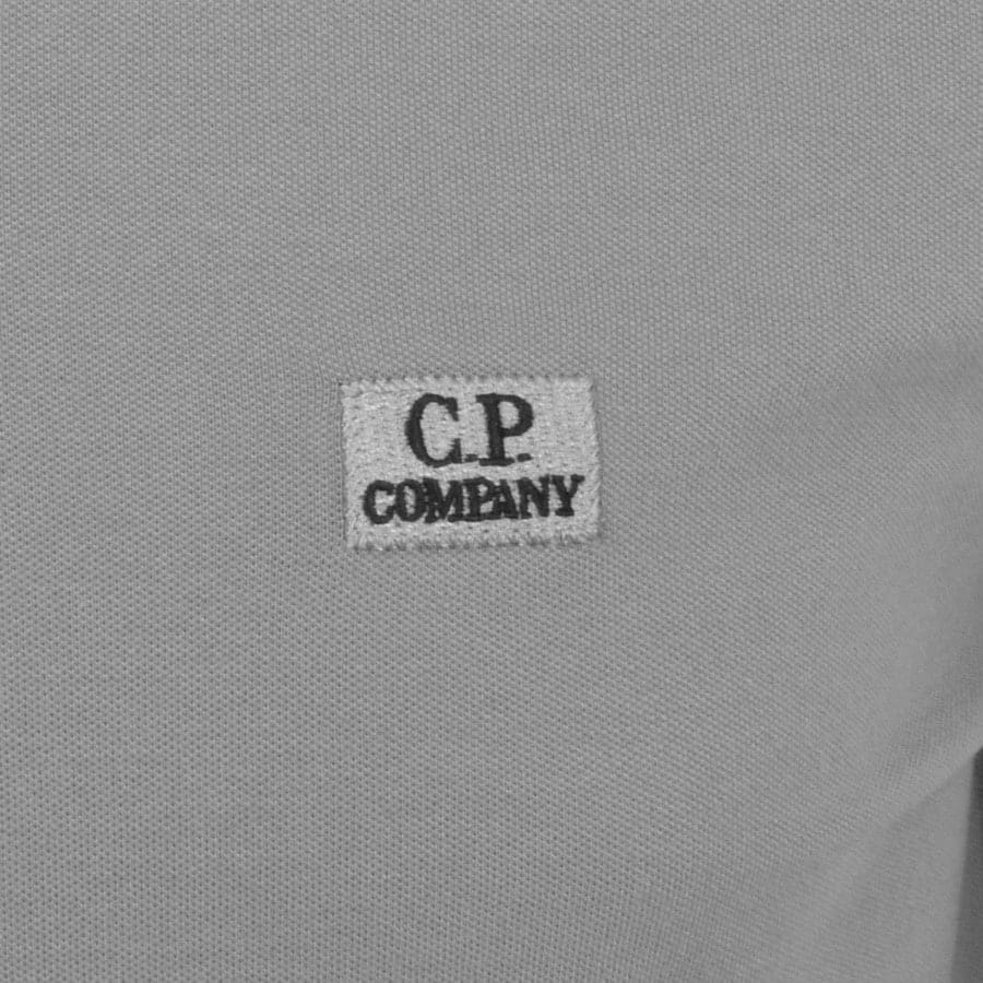 Alternative Image for ProductCP Company Half Zip Long Sleeve Polo Shirt Grey3