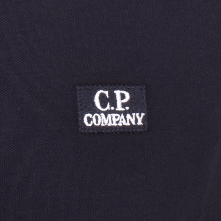 Alternative Image for ProductCP Company Half Zip Long Sleeve Polo Shirt Navy3