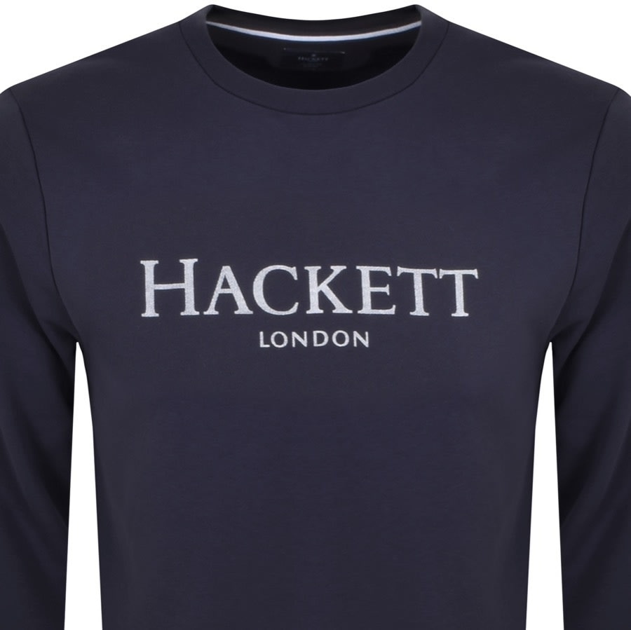 Alternative Image for ProductHackett Crew Neck Sweatshirt Navy2
