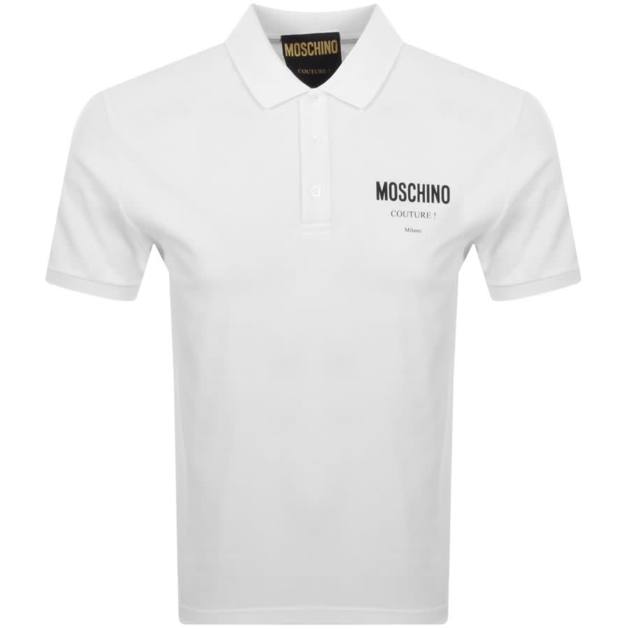 Alternative Image for ProductMoschino Short Sleeve Logo Polo T Shirt White1