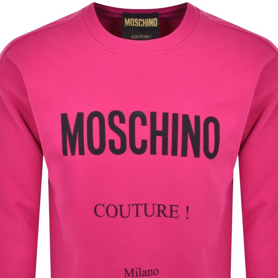 Alternative Image for ProductMoschino Iconic Logo Sweatshirt Pink2