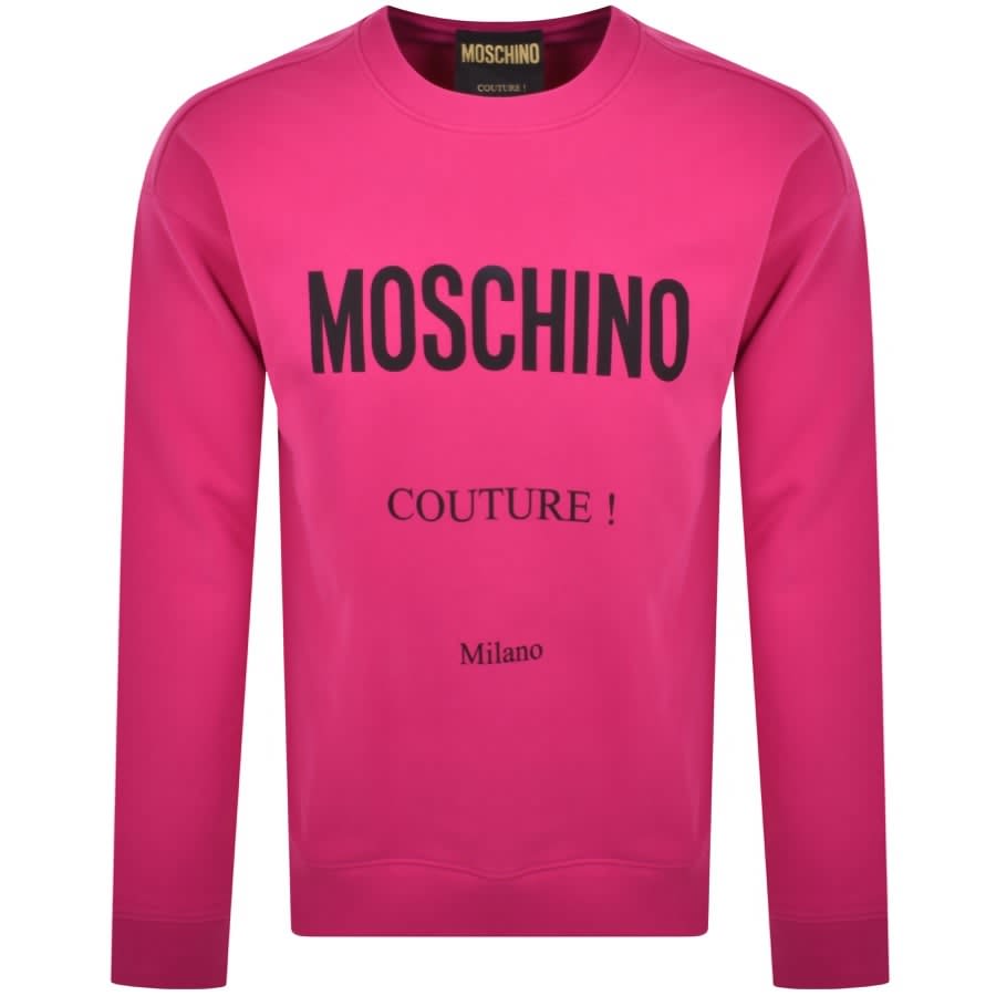 Alternative Image for ProductMoschino Iconic Logo Sweatshirt Pink1