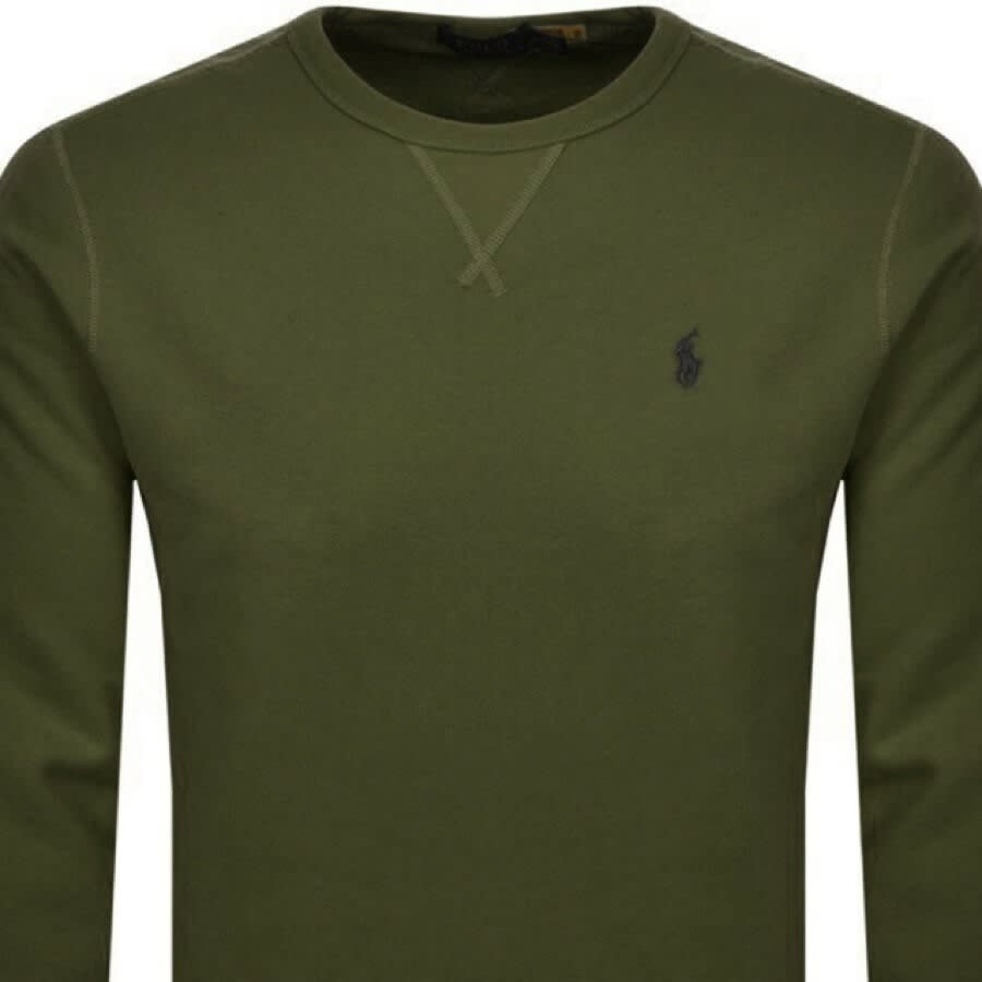 Alternative Image for ProductRalph Lauren Crew Neck Sweatshirt Green2