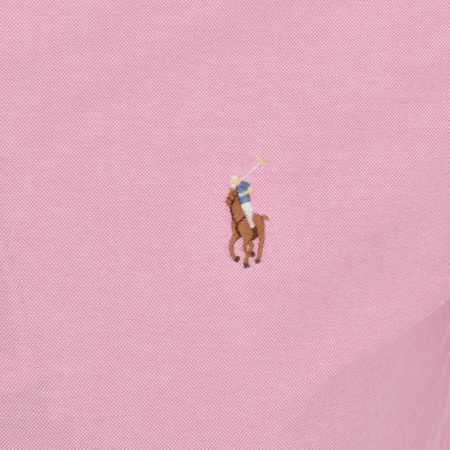 Alternative Image for ProductRalph Lauren Oxford Slim Short Sleeve Shirt Pink3