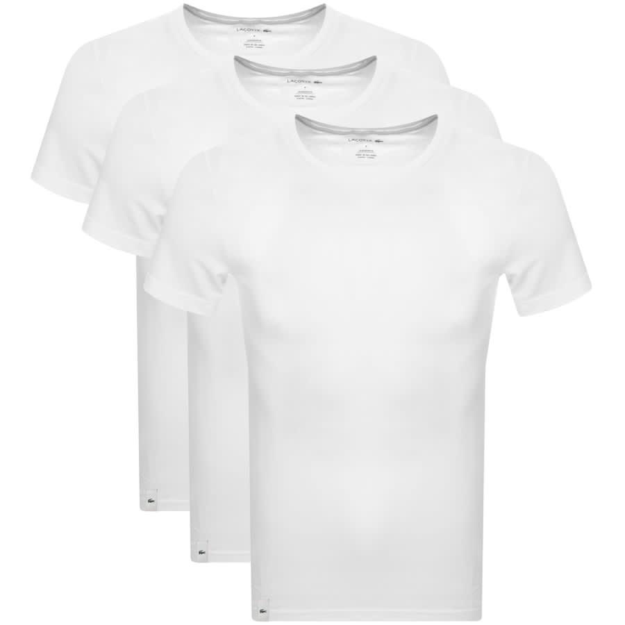Lacoste 3 Pack T Shirts White | Mainline Menswear
