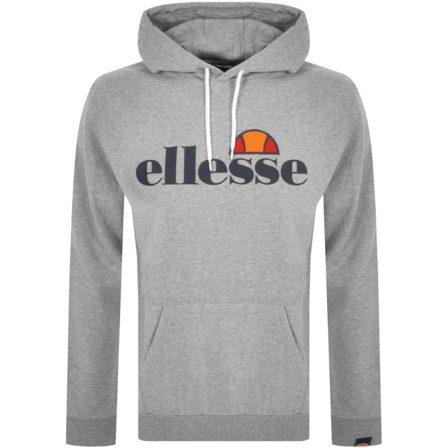 Ellesse Gottero Large Logo Pullover Hoodie Grey | Mainline Menswear
