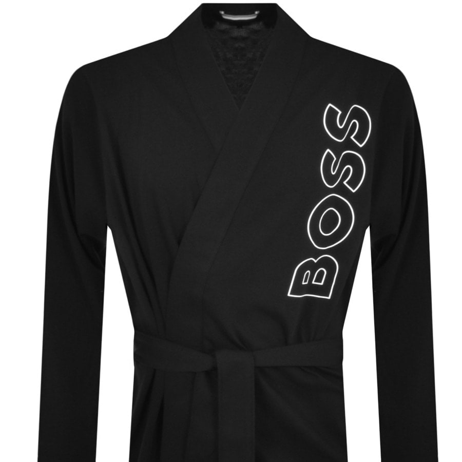 BOSS Identity Kimono Dressing Gown Black Mainline Menswear