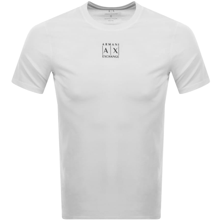 Armani Exchange Crew Neck Logo T Shirt White | Mainline Menswear
