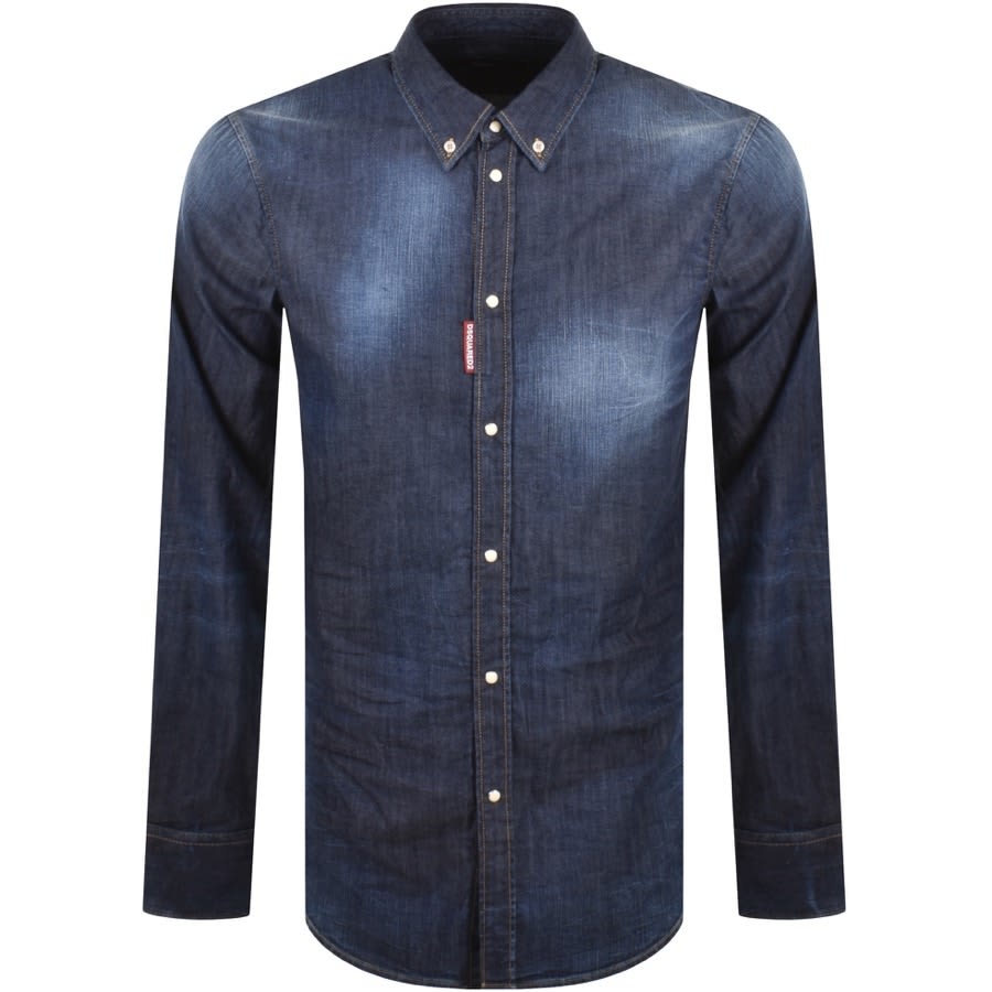 DSQUARED2 Clean Dean Shirt Blue | Mainline Menswear