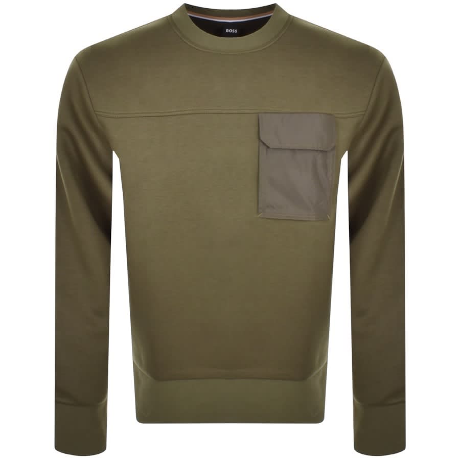 BOSS 192 Sweatshirt Green Mainline Menswear