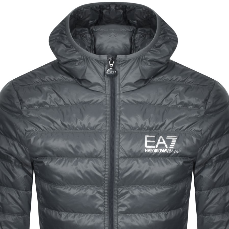 EA7 Emporio Armani Quilted Jacket Grey Mainline Menswear
