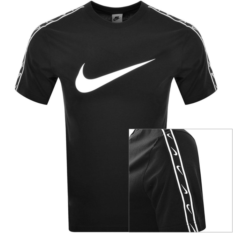 Nike Repeat Logo T Shirt Black | Mainline Menswear 