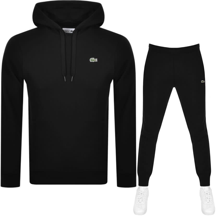 Lacoste Hooded Tracksuit Black | Mainline Menswear
