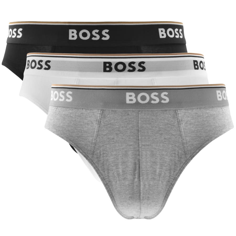 BOSS Underwear Triple Pack Briefs White | Mainline Menswear United States