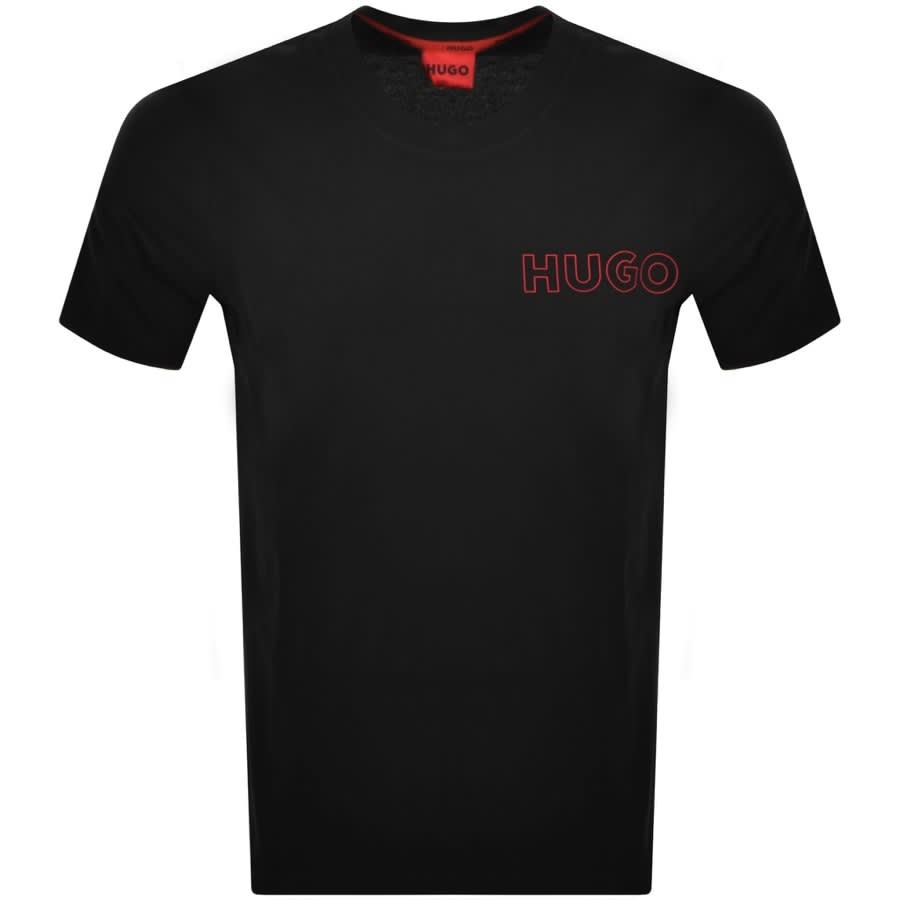 HUGO Unite Crew Neck T Shirt Black | Mainline Menswear