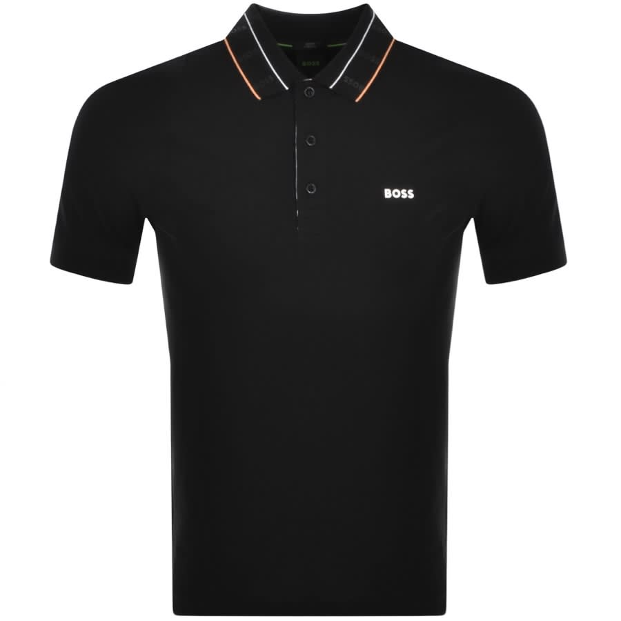 BOSS Paule Polo T Shirt Black | Mainline Menswear