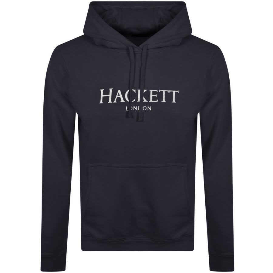 Hackett London Logo Hoodie Navy | Mainline Menswear Australia