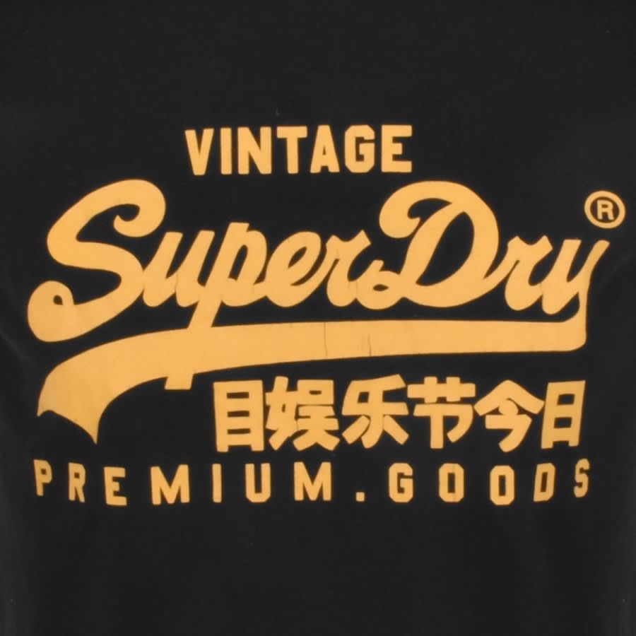 Superdry Heritage Logo T Shirt Black | Mainline Menswear United States