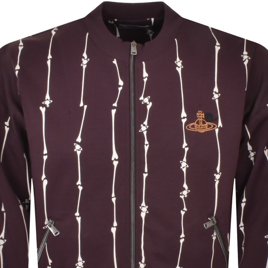 Alternative Image for ProductVivienne Westwood Full Zip Sweatshirt Burgundy2