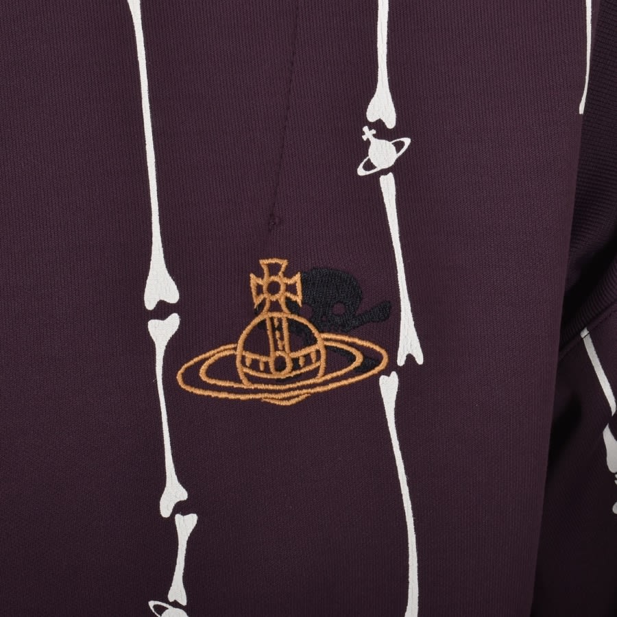 Alternative Image for ProductVivienne Westwood Full Zip Sweatshirt Burgundy3