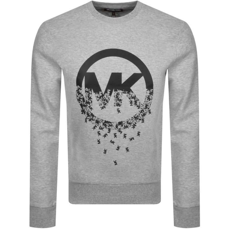 Michael Kors Drip Logo Sweatshirt Grey | Mainline Menswear Denmark