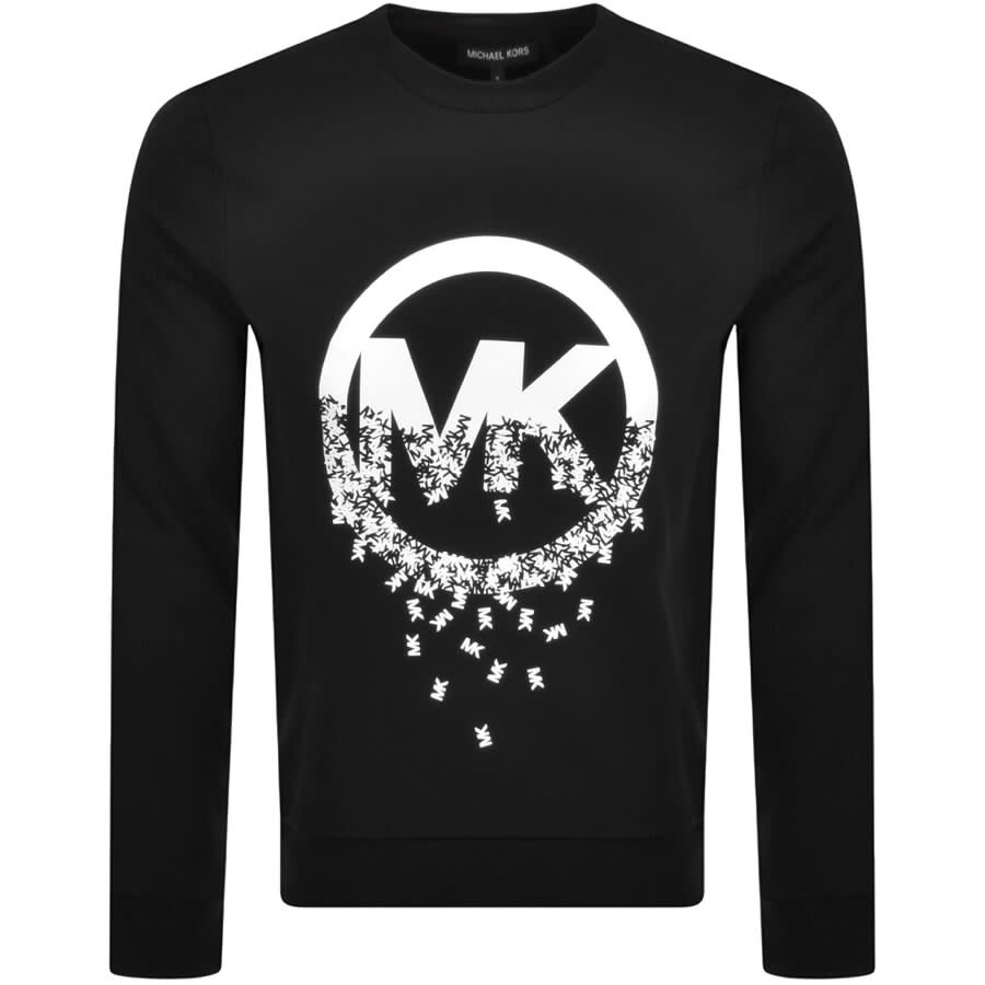 Michael Kors Colourblock Logo Sweatshirt Black  Mainline Menswear Denmark