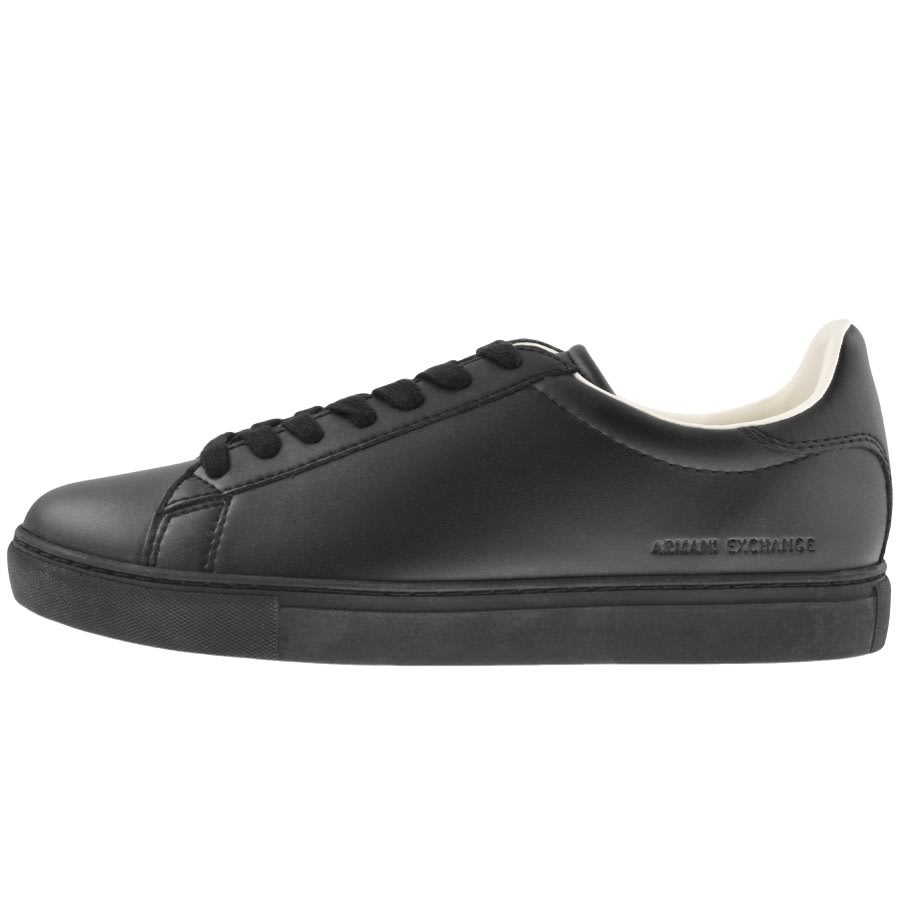 Armani Exchange Logo Trainers Black 