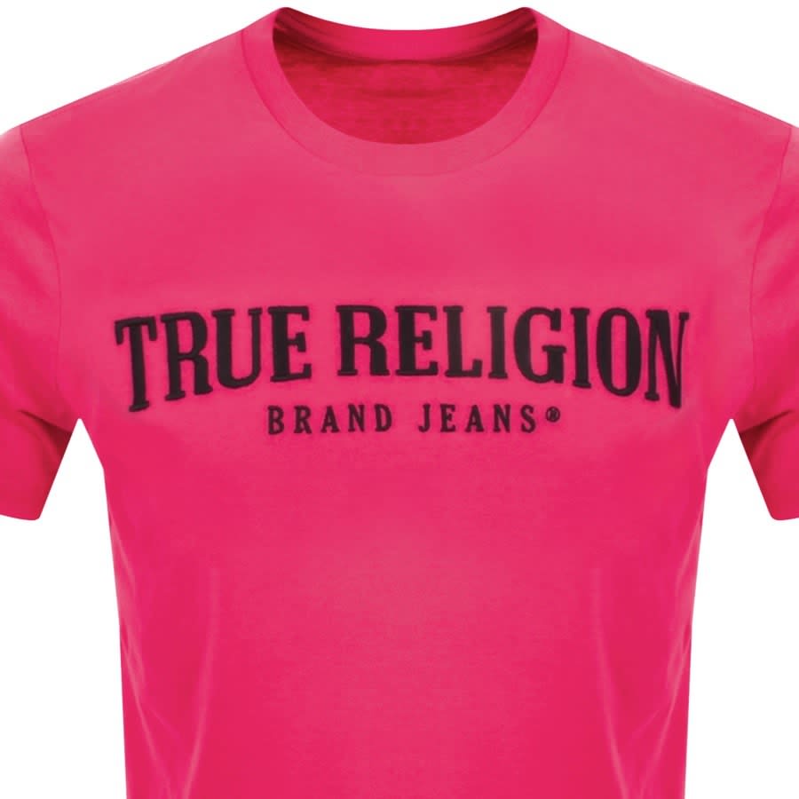 Alternative Image for ProductTrue Religion Arch Logo T Shirt Pink2