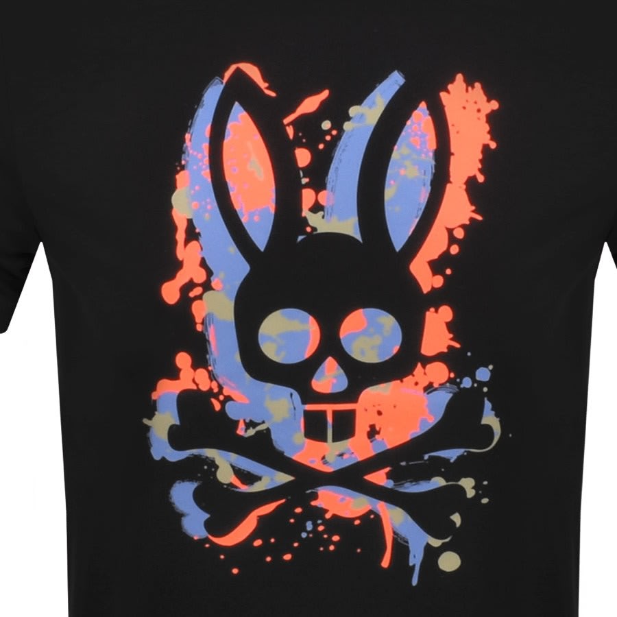 Psycho Bunny Graphic Logo T Shirt Black | Mainline Menswear United States