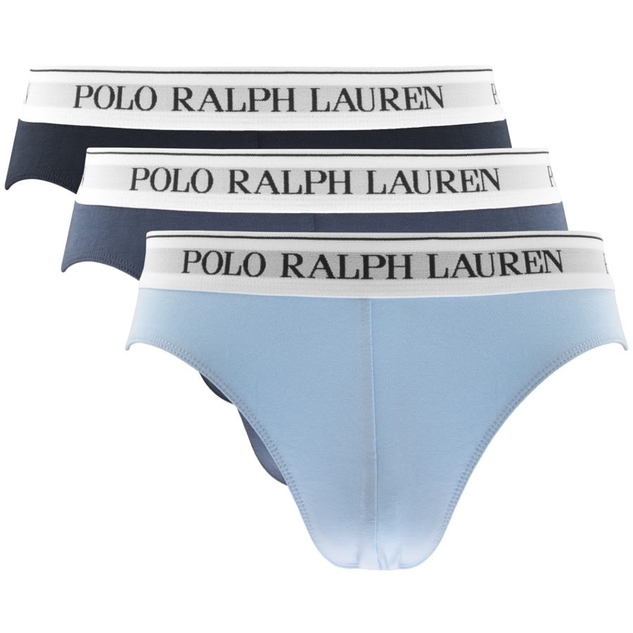 Ralph Lauren Underwear 3 Pack Briefs Blue | Mainline Menswear