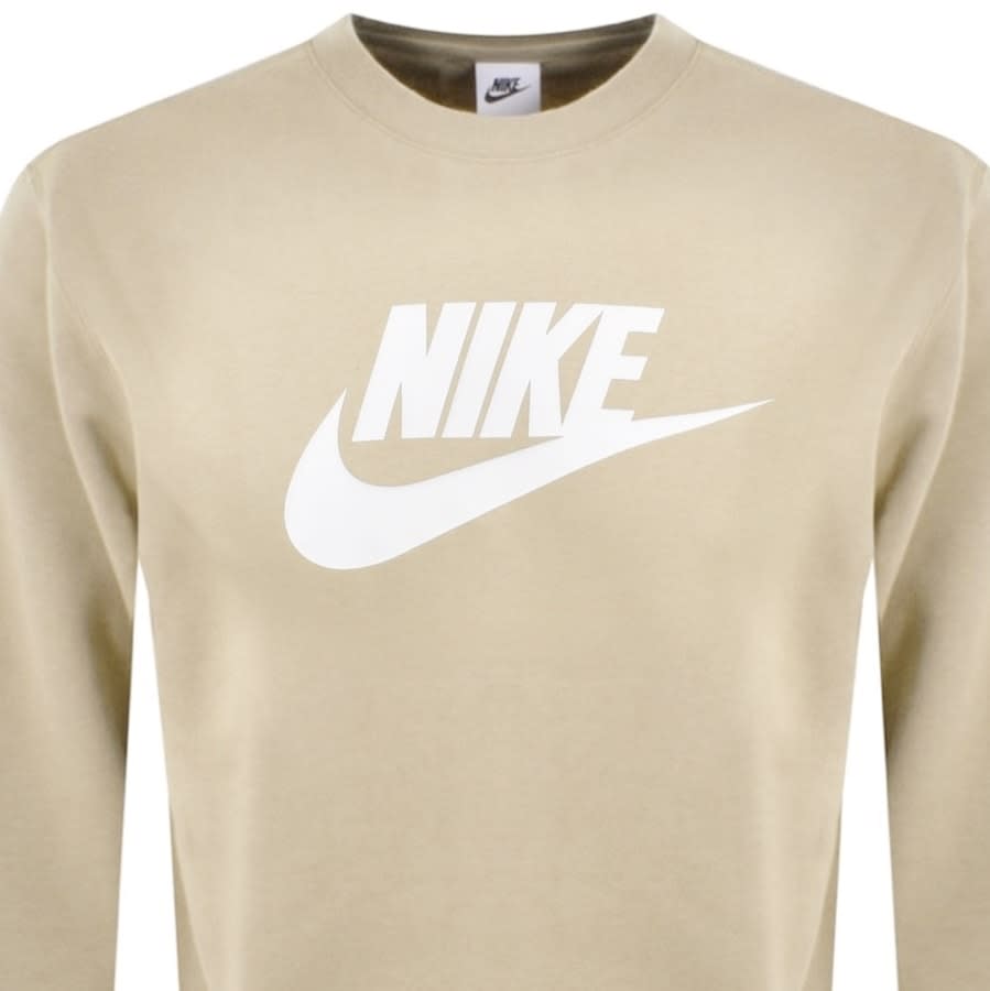Nike crew trend sweatshirt beige clearance