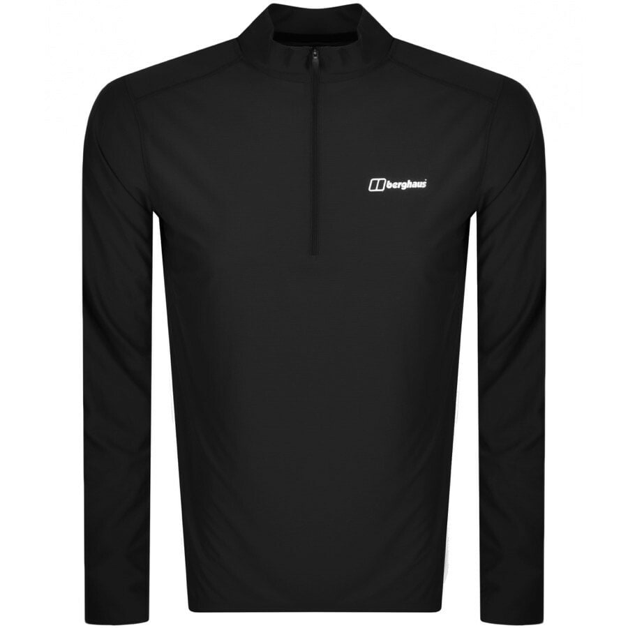 Berghaus Base Tech Half Zip Sweatshirt Black | Mainline Menswear 