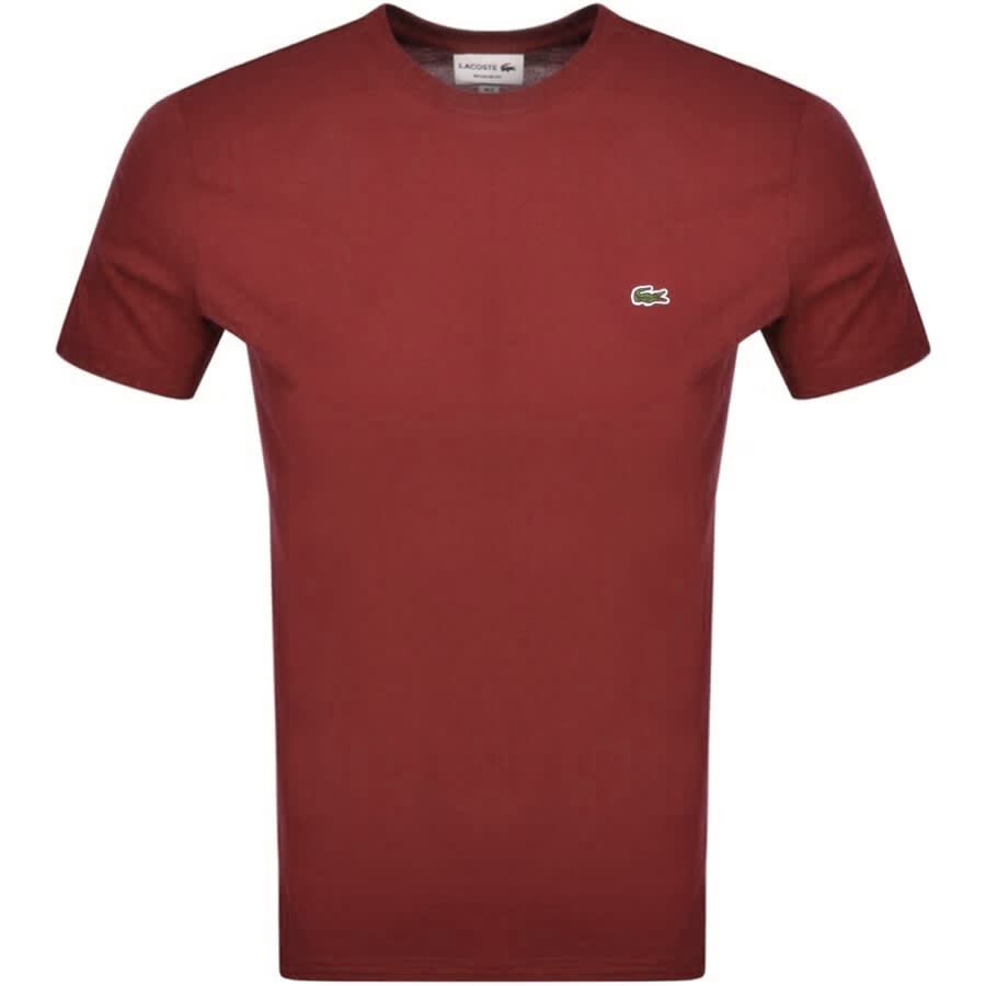 Lacoste maroon t shirt clearance