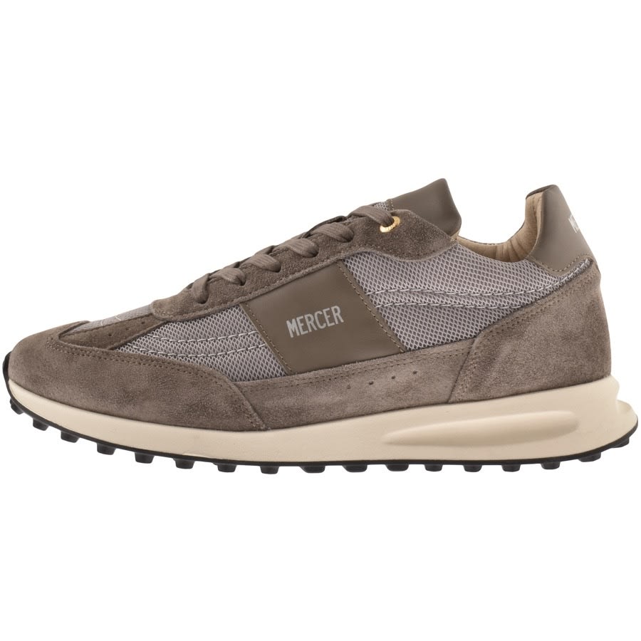 Mercer Lebow Suede Trainers Grey | Mainline Menswear United States