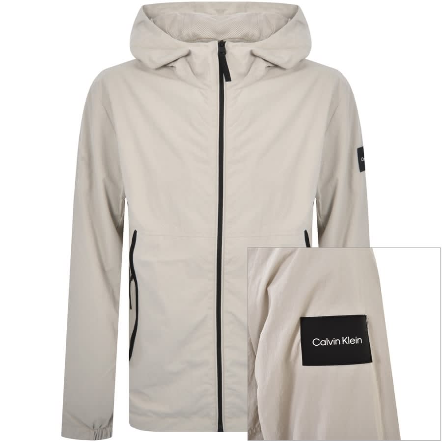 calvin klein jacket beige
