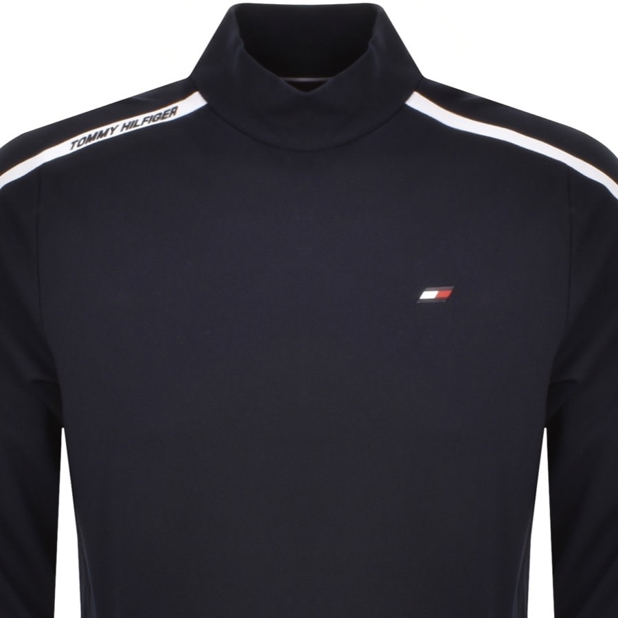 Alternative Image for ProductTommy Hilfiger Trim Mock Neck Sweatshirt Navy2