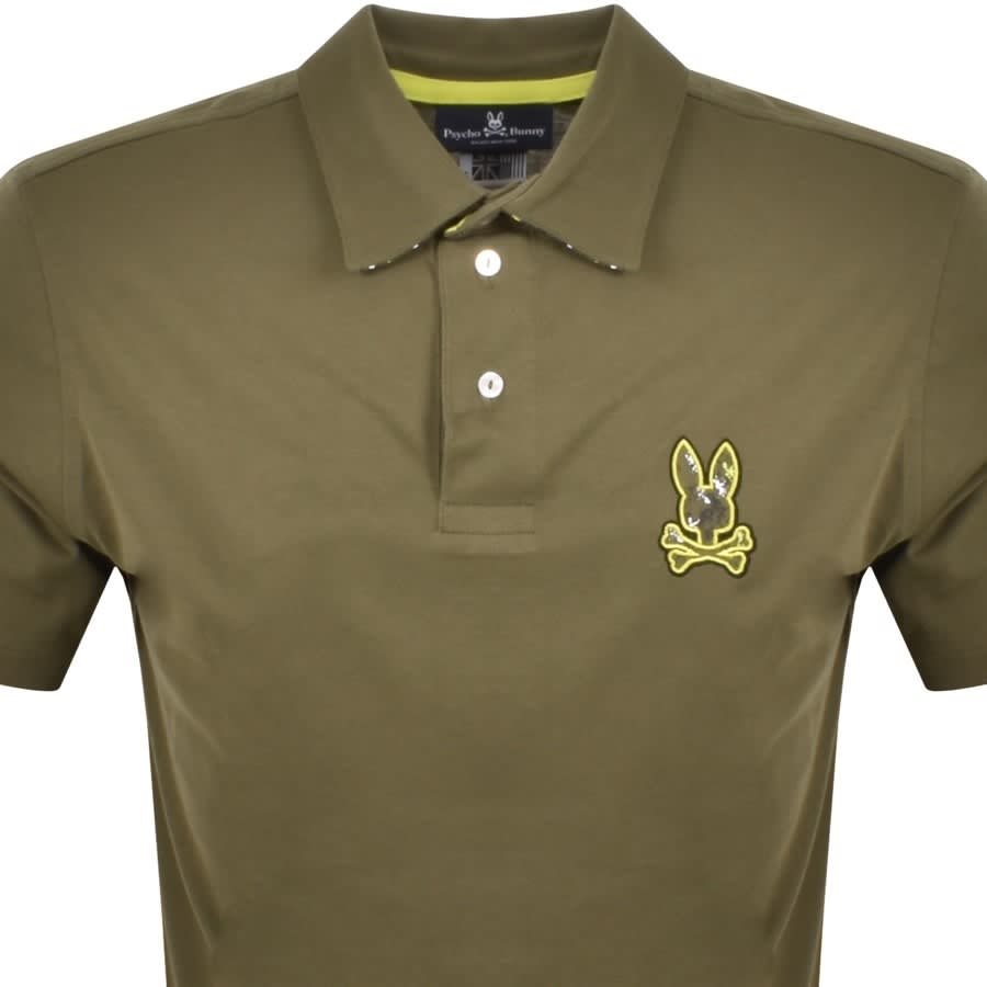 Alternative Image for ProductPsycho Bunny Logo Short Sleeve Polo Shirt Green2