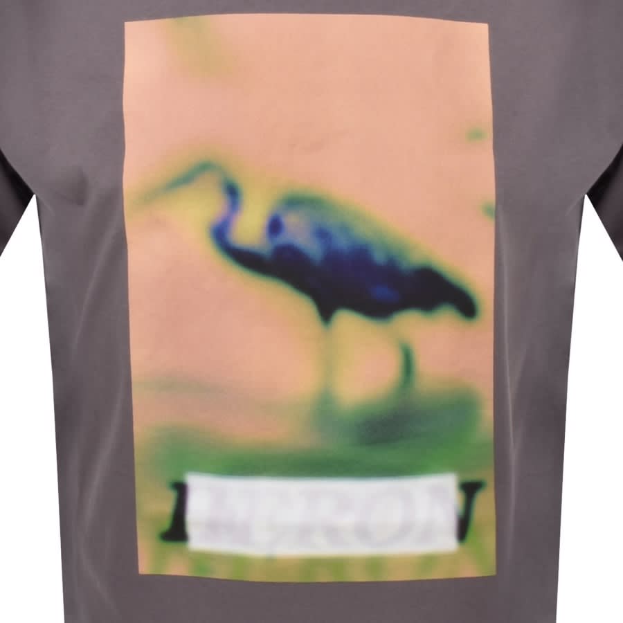 Alternative Image for ProductHeron Preston Heron Censored Logo T Shirt Grey3