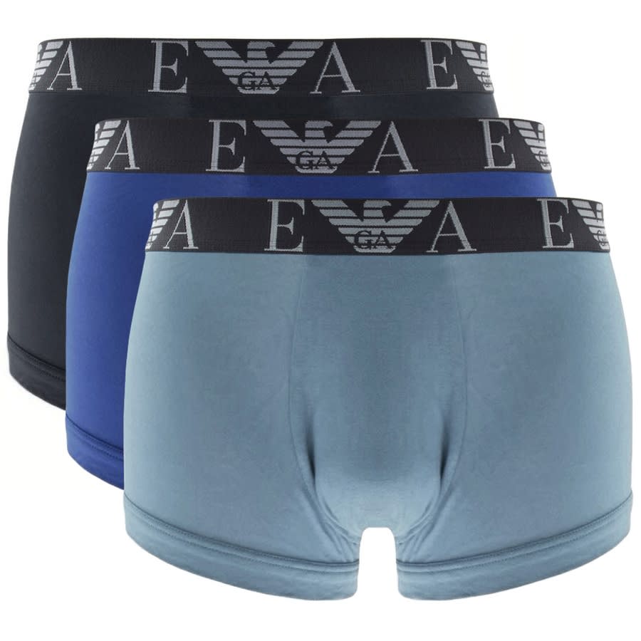 Emporio Armani Underwear 3 Pack Trunks | Mainline Menswear Sweden