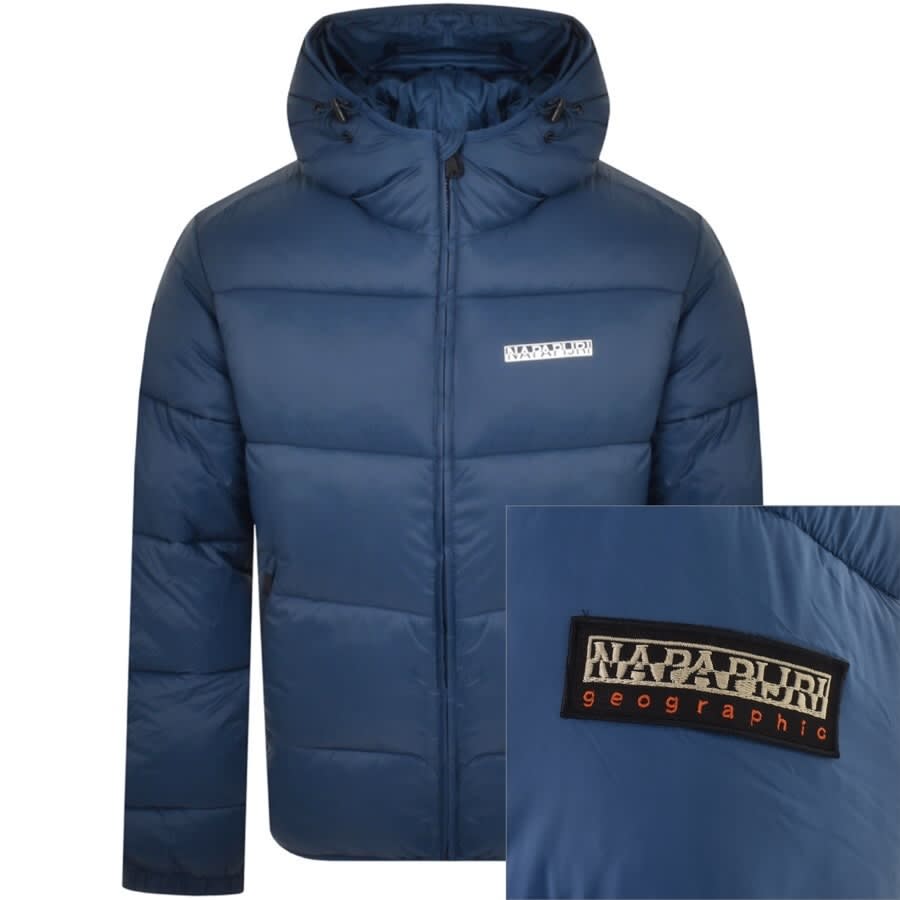 Denken kromme Erfgenaam Napapijri A Suomi 1 Hooded Jacket Blue | Mainline Menswear United States