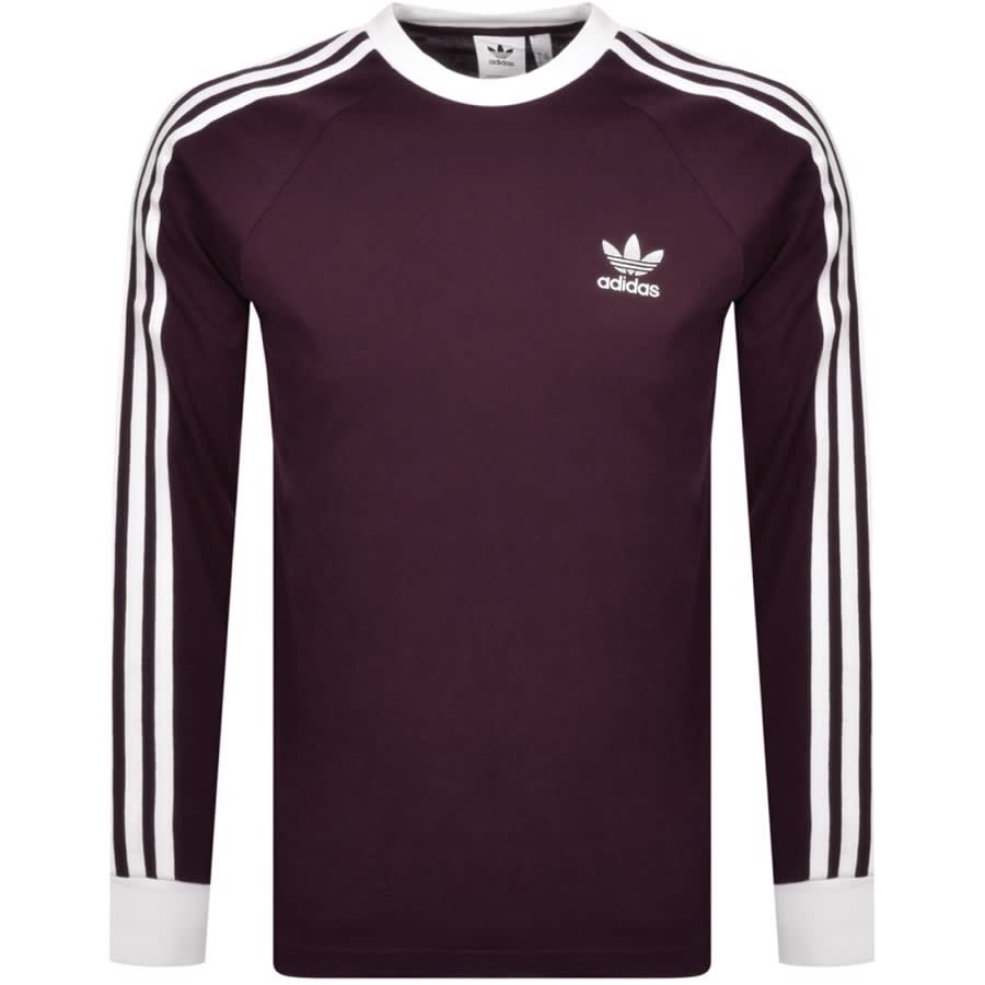 Adidas Originals Long Sleeve T Purple | Mainline Menswear