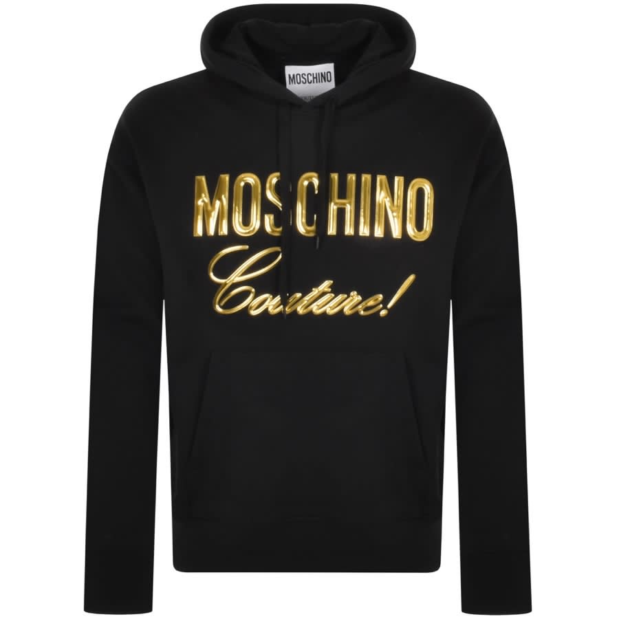 Moschino Logo Hoodie Black | Mainline Menswear