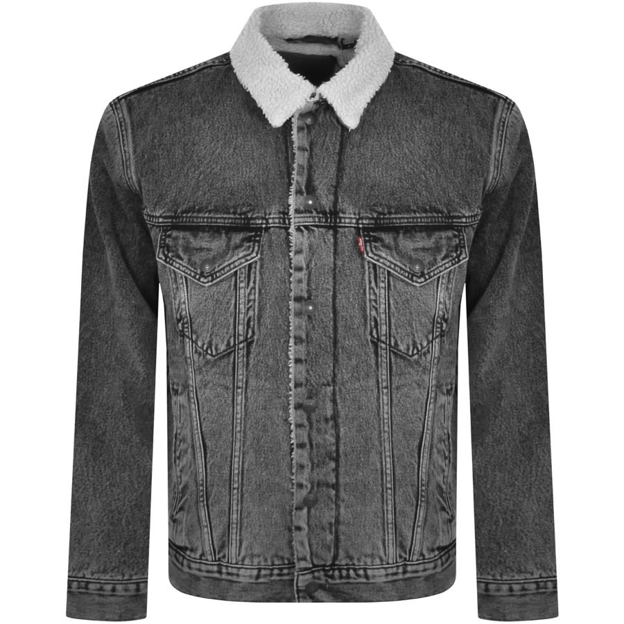 Vintage Levis Shearling Denim Jacket Distressed Size Medium  Denim jacket  women Levi denim jacket Distressed denim jacket