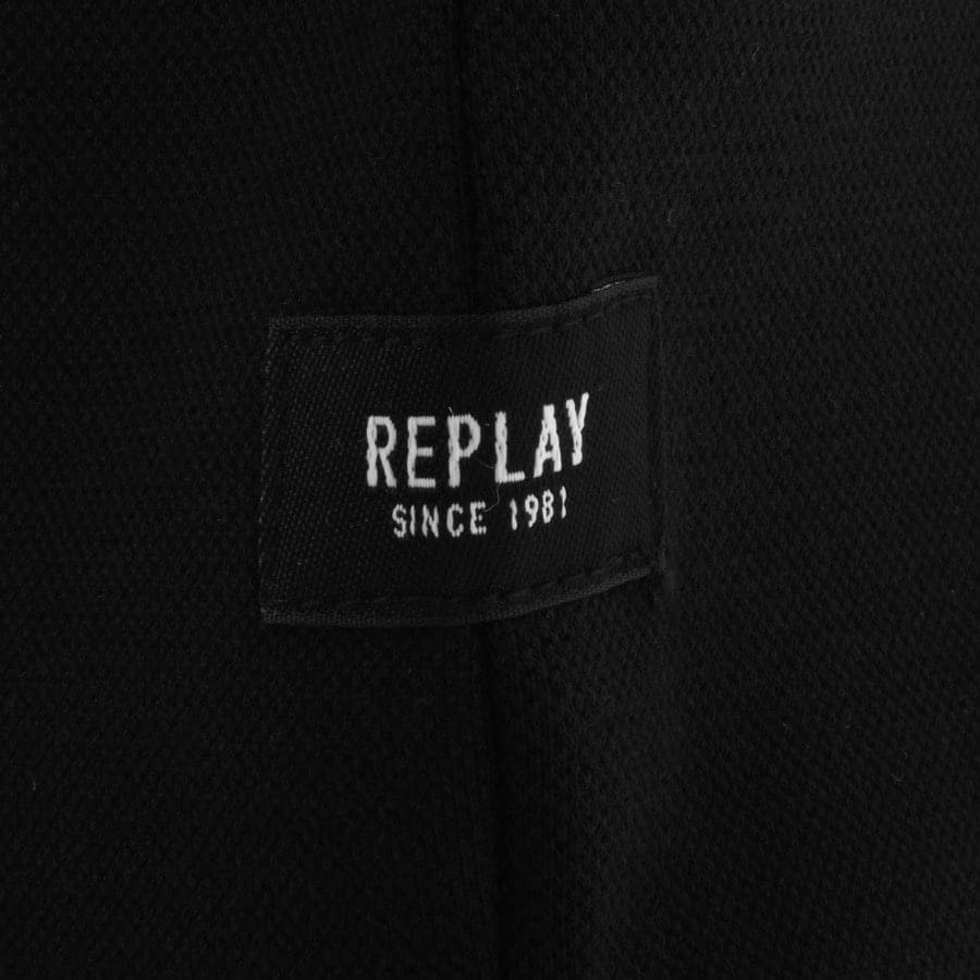 Replay Crew Neck Sweatshirt Black Mainline Menswear