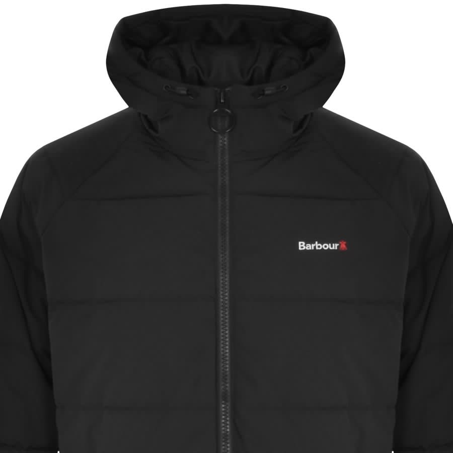 Barbour Farn Baffle Quilted Jacket Black Mainline Menswear