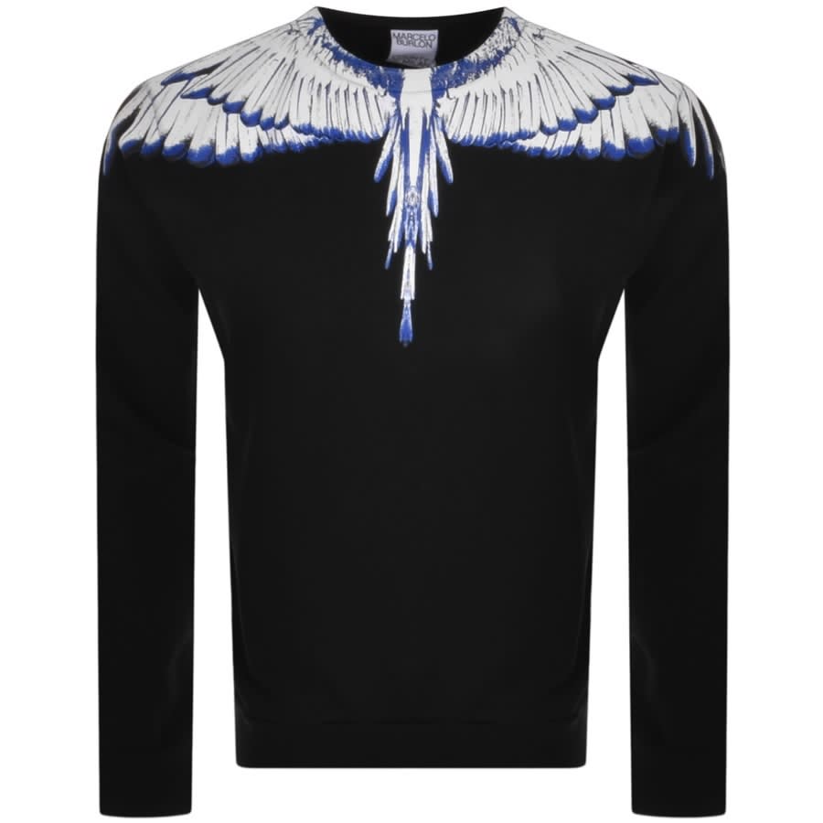 Marcelo Burlon Icon Wings Sweatshirt Black | Mainline Menswear