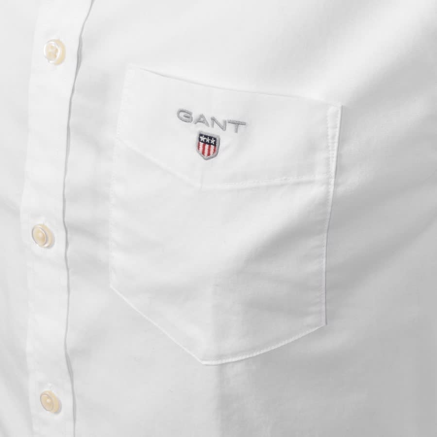 Alternative Image for ProductGant Long Sleeved Broadcloth Regular Shirt White3